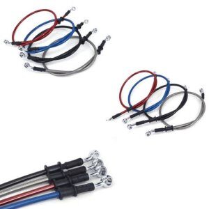 Universal Braided Brake Clutch Oil Hoses Lines Pipes Cable 500-1800mm Motorcycle