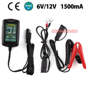 6V 12V Battery Charger Maintainer Trickle For Motorcycle RV ATV Truck Car Mower