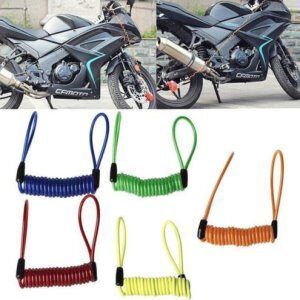 Motorcycle Bike Alarm Lock Cable Wire Security Reminder Rope Outdoor Safety Tool