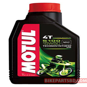 Motul 104080 5100 4T Hybrid 15W-50 API SM Technosynthese Semi Synthetic Engine Oil for Bikes