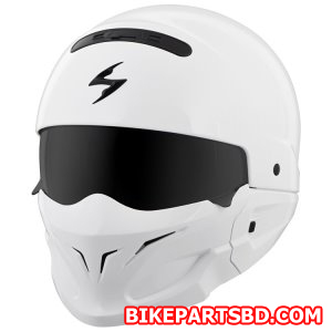 Scorpion EXO Covert White Helmet