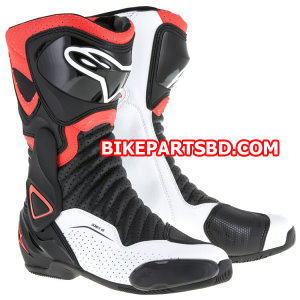 Alpinestars SMX 6 v2 Vented Boots Black/Fluo Red/White / 41 [Open Box]