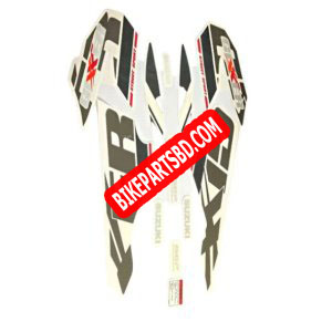 Graphics Sticker Set for Suzuki Gixxer Black Bike | Type 4 | Vinyl Decal Set | 260BA | Both Sides