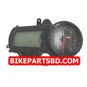 MUKUT Speedometer Assembly for TVS Apache RTR 160 | RTR 180 (Digital Meter) | Black Display