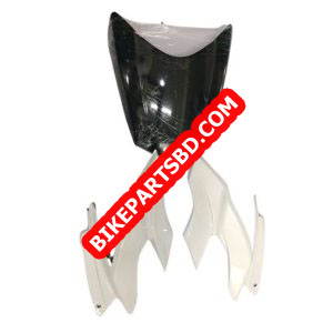 Visor for TVS Apache RTR 160 New Model | RTR 180 New Model | White | Front Fairing or Doom