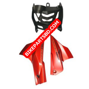 Engine Guard & Lower Guard for TVS Apache RTR 160 New Model | RTR 180 New Model | Matt Red