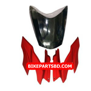 Visor for TVS Apache RTR 160 New Model | RTR 180 New Model | Matt Red | Front Fairing or Doom
