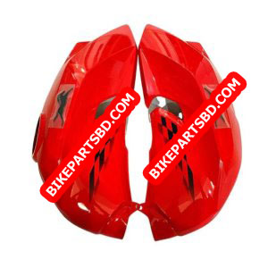 Fuel Tank Cover for TVS Apache RTR 160 4V | BS4 Model | Racing Red Colour | Set of 2
