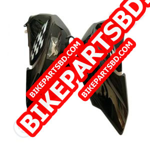 Fuel Tank Cover for TVS Apache RTR 160 4V | BS4 Model | Sports Black Colour | Set of 2