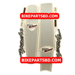 Graphics Sticker Set for TVS Apache RTR 160 | Black Bike | Vinyl Decal Set | Both Sides