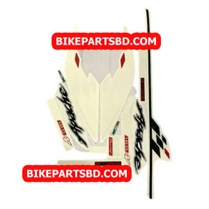 Graphics Sticker Set for TVS Apache RTR 160 4V | 2021 Model | Black Bike | Vinyl Decal Set | Both Sides