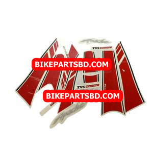 Graphics Sticker Set for TVS Apache RTR 160 | 2018 Model | Red | Vinyl Decal Set | Both Sides