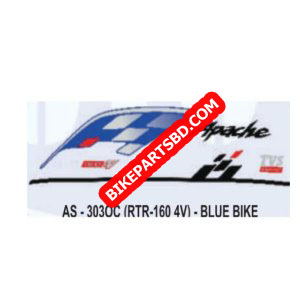 Graphics Sticker Set for TVS Apache RTR 160 4V | Blue Vehicle | Both Sides