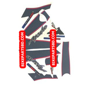 Graphics Sticker Set for TVS Apache RTR 160 | Type 3 | Blue Tank | Vinyl Decal Set | Both Sides
