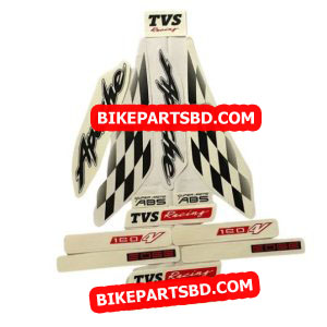 Graphics Sticker Set for TVS Apache RTR 160 4V | Blue Bike | Vinyl Decal Set | Both Sides