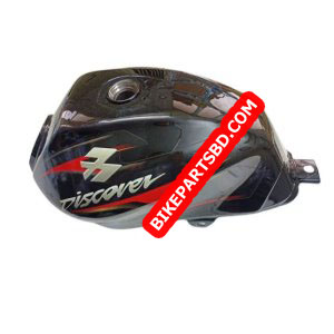 Ensons Petrol Tank for Bajaj Discover 135/ 125 Old Model (Black/Red)