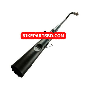 Silencer for Hero Glamour/ Super Splendor(Black)