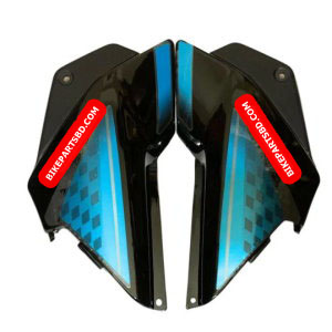Side Panel for Hero Glamour | Type 2 | Type7 Sticker | Black & Blue Colour