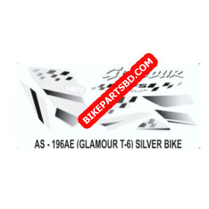 Graphics Sticker Set for Hero Glamour | Type 6 | ASFS | Silver Vehicle | Both Sides