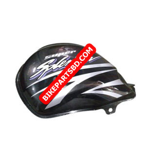 Ensons Petrol Tank for Hero Super Splendor Alloy Wheel Type 4 (Glamour Type Tank Lock) (Grey/Silver)