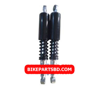 Rear Shock Absorber for Hero Splendor | Splendor Pro | Splendor Plus | Super Splendor | CD Dawn | CD Deluxe | HF Dawn | HF Deluxe | Set of 2 | Black