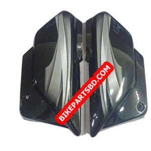 Side Panel for Hero Splendor | 2019 Model | Black & Silver