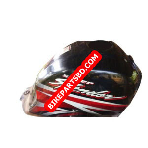 ENSONS Fuel Tank for Hero Super Splendor | Black & Red | Petrol Tank or Tanki