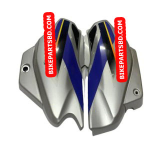Side Panel for Hero Super Splendor | Type1 Z Sticker | Silver & Blue Colour