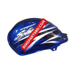 Ensons Petrol Tank for Hero Super Splendor Alloy Wheel Type 4 (Glamour Type Tank Lock) (T.Blue)