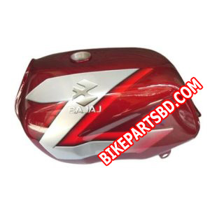 Ensons Petrol Tank for Bajaj CT 100 (Red/Silver)