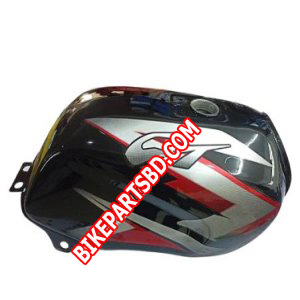 Ensons Petrol Tank for Bajaj CT 100 New Model | BS4 | Black & Red