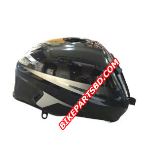 Ensons Petrol Tank for Bajaj Pulsar 150/180 BS3 UG6 with Monogram | Black & Grey