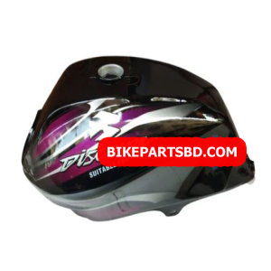 Ensons Petrol Tank for Bajaj Discover 100/ 125 New Model/ 150 (Black/Purple)